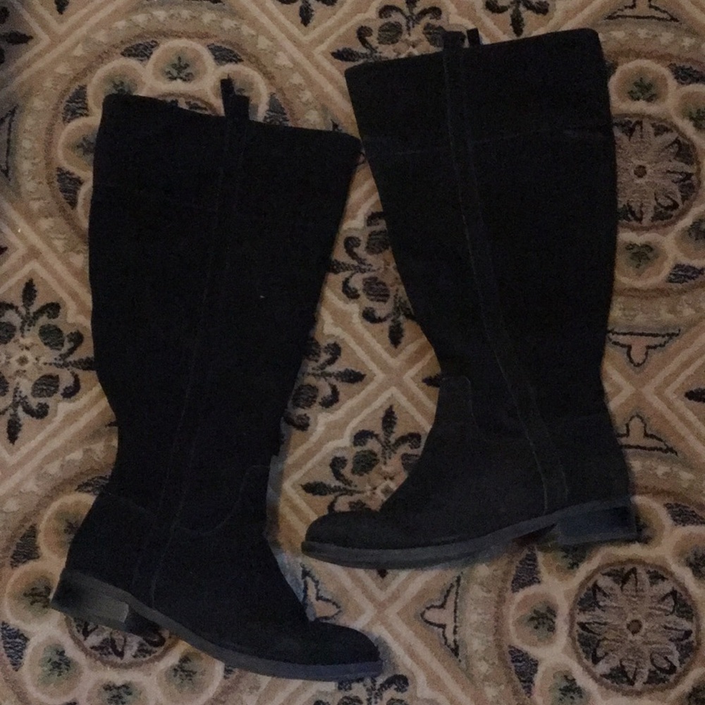 Torrid Genuine Suede Knee-High Boots (Wide Calf)